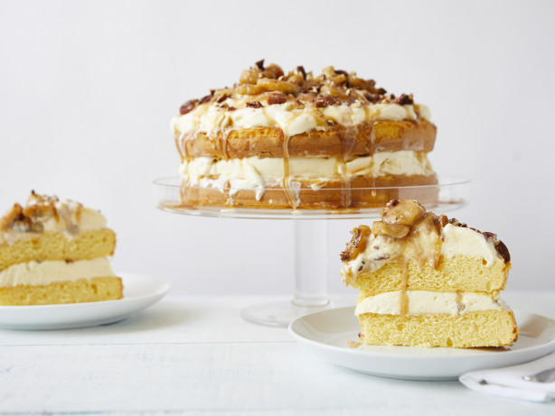 Bananas Foster Ice Cream Cake