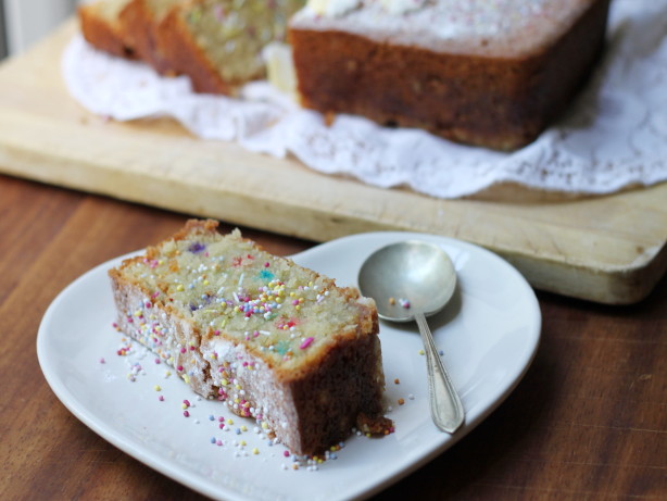 Coconut-Funfetti Ice Cream Cake