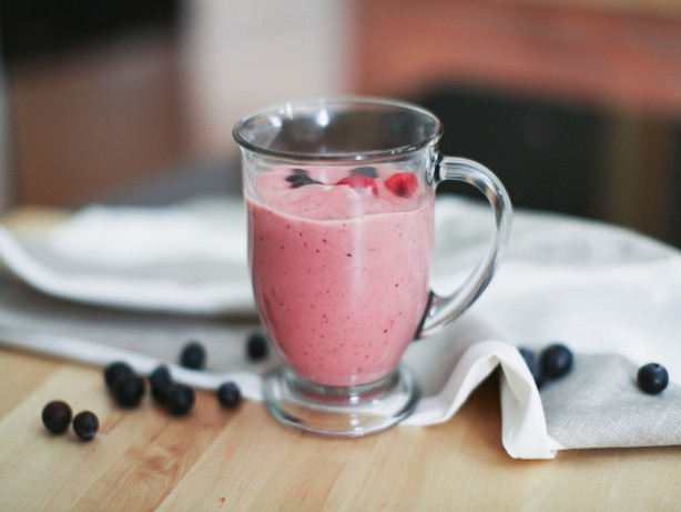 Triple Berry Smoothie with Yogurt