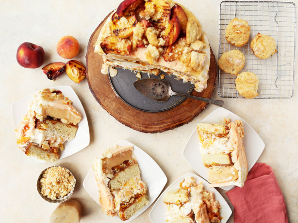 Peep this Peach Cobbler Masterpiece