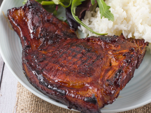 Grilled Honey Garlic Pork Chops