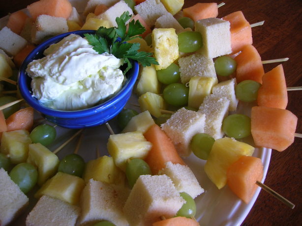 Fruit Kabobs with Margarita Dip