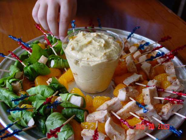 Mandarin-Chicken Skewers