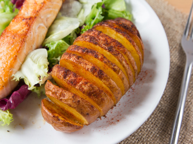 Spicy Hasselback Potatoes
