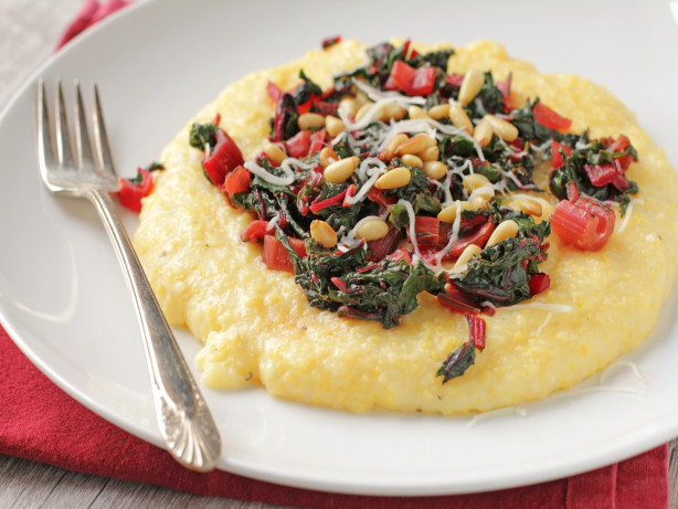 Polenta with Garlicky Greens