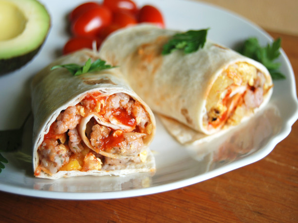 Breakfast Burritos for the Freezer