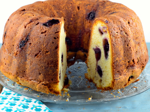 Blueberry Cream Cheese Pound Cake