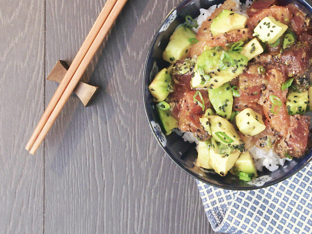 Hawaii: Ahi Grapefruit Poke