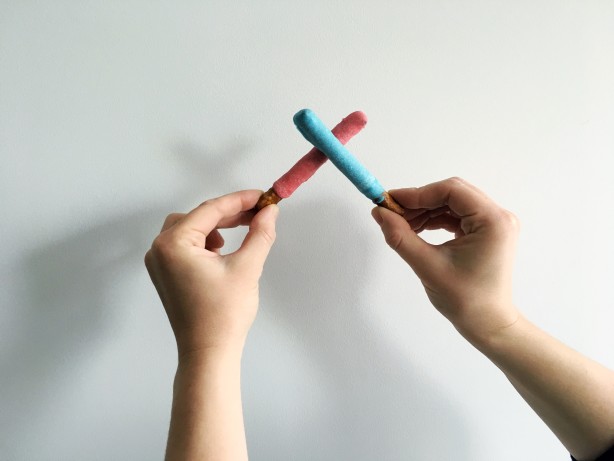 Chocolate-Covered Pretzel Lightsabers