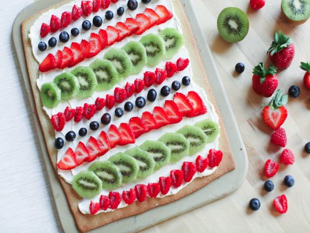 Sugar Cookie Crust Fruit Pizza