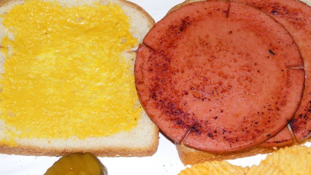 Fried Bologna Sandwich