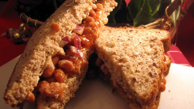 Linda's Bean & Mayonnaise Sandwich