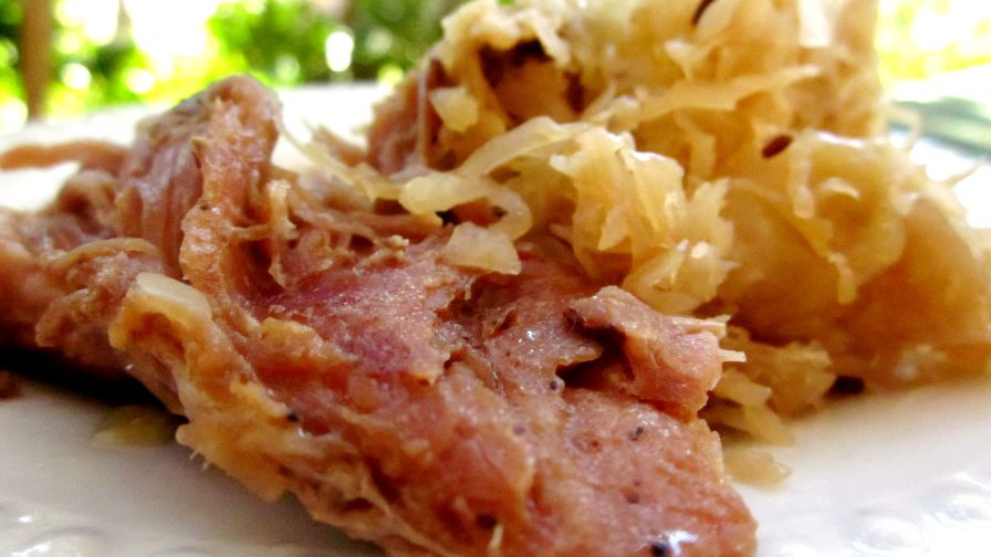Image for country style ribs and sauerkraut