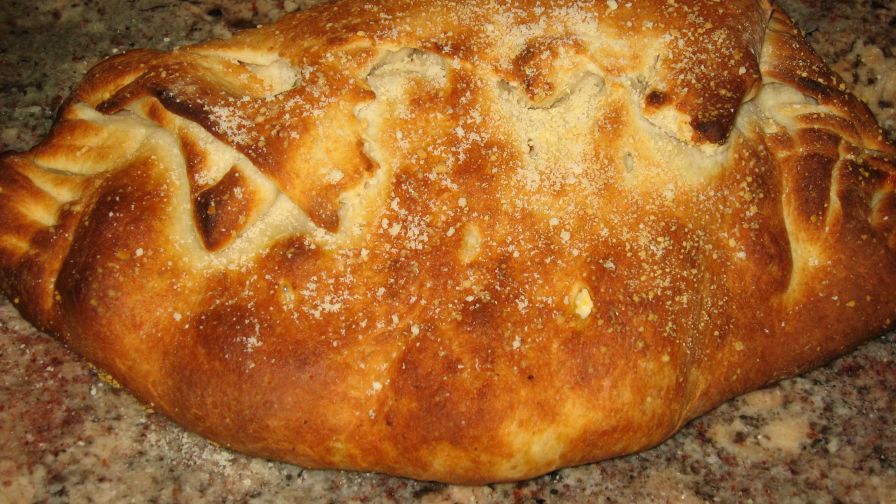 sausage and pepperoni cheese stuffed calzone recipe genius kitchen