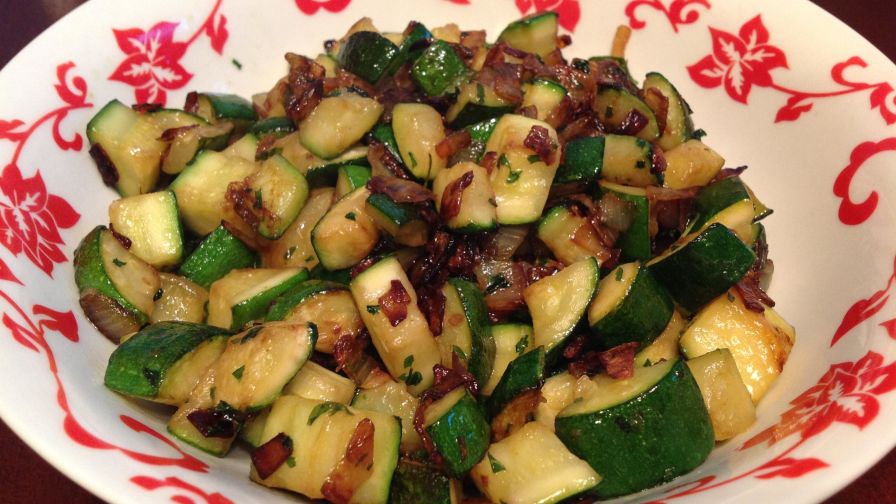 zucchini on stove top