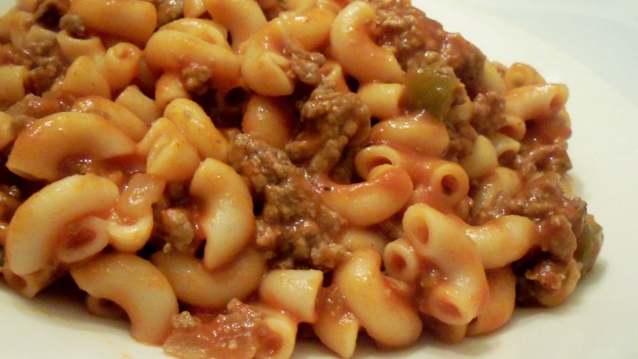 ground beef macaroni casserole