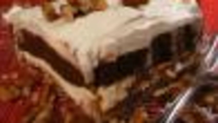 chocolate delight with graham cracker crust