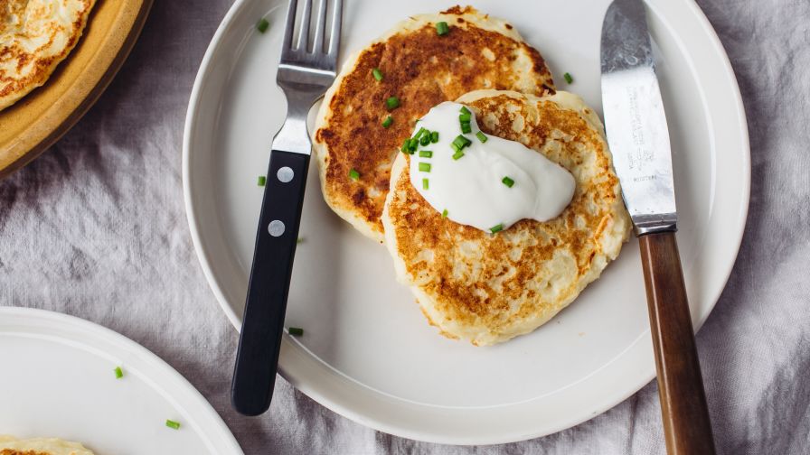 LEFTOVER MASHED POTATO PANCAKES