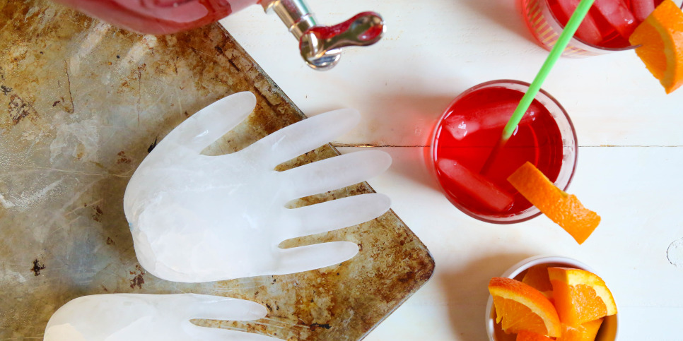 Floating Hands Halloween Punch